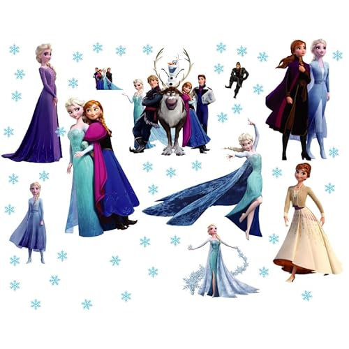 Kibi 2PCS Wandtattoo Wandsticker für Kinderzimmer Living Room Removable Prinzessin Wandtattoo Kinderzimmer von Kibi Store