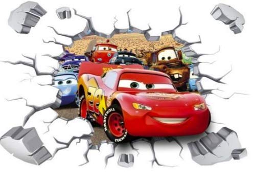 Kibi Cars 3D Aufkleber Cars Wandtattoo Cars Wandaufkleber Cars 3 Wandsticker Cars Wandtattoo Cars Kinderzimmer, Dekoration, Abnehmbare Aufkleber Wall Stickers Cars von Kibi Store