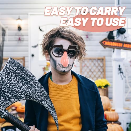 Kichvoe 1 X Lustige Brille mit Nase Und Schnurrbart: Kostümbrille aus Kunststoff für Halloween Und Geburtstagspartys – Originelles Kostümzubehör von Kichvoe