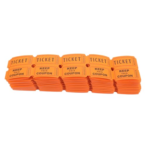 Kichvoe 100 Stück Verlosungstickets Tickets für Veranstaltungen Feste Karnevale und Schulveranstaltungen Praktische Gewinnlose für Aktivitäten und Partys von Kichvoe