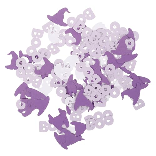 Kichvoe 100Stücke Halloween Hexenhut Konfetti Gruselige Papierstreuung für Partys Dekorative Halloween Dekoration für Unvergessliche Feiern Vielseitig Einsetzbar für Kreative von Kichvoe