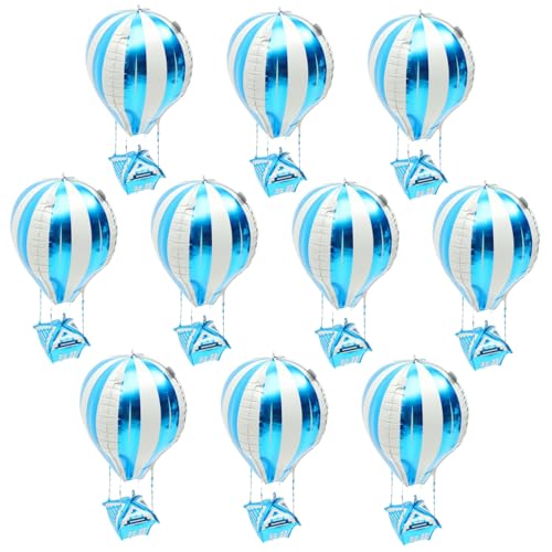 Kichvoe 10Stücke Heißluftballon Folienballons Dekorative Aluminium Ballons für Kindergeburtstagsfeiern Langlebig und Festlichkeiten und Partys Pastellfarben Kichvoe 10Stücke Heißluftballon Folienballons Dekorative Aluminium Ballons für Kindergeburtstagsfeiern Langlebig und Festlichkeiten und Partys Pastellfarben von Kichvoe