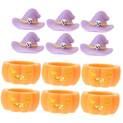 Kichvoe 12Stücke Teiliges Halloween Tischdekor Kürbis Hexenhut Dekorationen aus Resin für Kreative Halloween Partys und Fotorequisiten für Puppenhäuser und Festliche Anlässe Kichvoe 12Stücke Teiliges Halloween Tischdekor Kürbis Hexenhut Dekorationen aus Resin für Kreative Halloween Partys und Fotorequisiten für Puppenhäuser und Festliche Anlässe von Kichvoe