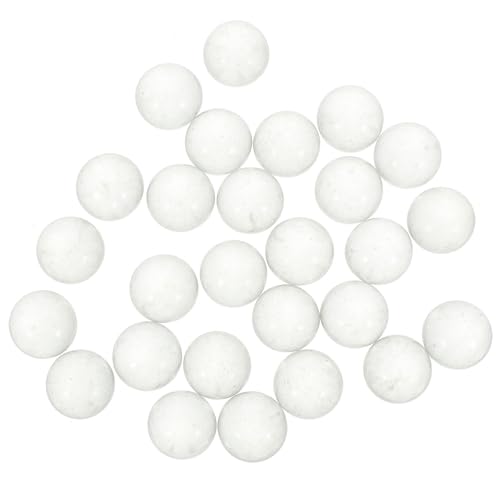 Kichvoe 180 Stück Glasperlen: Klare Murmeln, Kugeln, Steine, Vasenfüller, Spiele, Hüpfbälle, Flipperautomaten, Glas, Aquarium, Basteln, 16 mm von Kichvoe