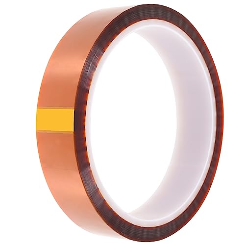 Kichvoe 1Rolle Hitzebeständiges Klebeband aus Polyimid für Elektronik Temperaturbeständig Hochisolierend DIY Industrieklebeband für Vielfältige Anwendungen Kichvoe 1Rolle Hitzebeständiges Klebeband aus Polyimid für Elektronik Temperaturbeständig Hochisolierend DIY Industrieklebeband für Vielfältige Anwendungen von Kichvoe