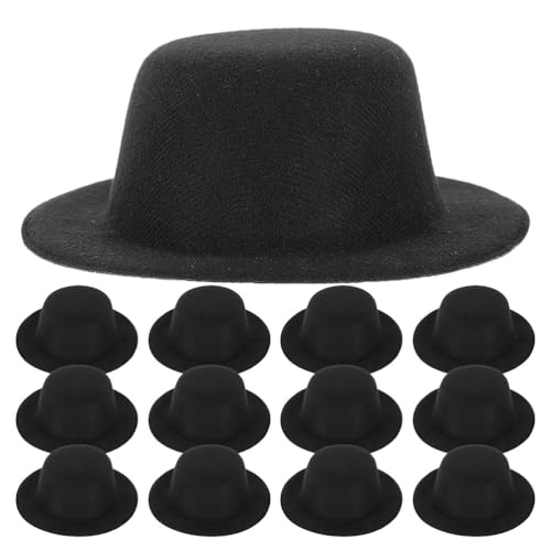 Kichvoe 20 Stück Mini-Zylinder in Schwarz, Miniatur-Formalhüte, Bowler-Kopfbedeckungen zum Basteln, Heimwerken, für Haustiere, Weihnachtsfeiern, Bäume, Weinflaschen, Haardekoration Kichvoe 20 Stück Mini-Zylinder in Schwarz, Miniatur-Formalhüte, Bowler-Kopfbedeckungen zum Basteln, Heimwerken, für Haustiere, Weihnachtsfeiern, Bäume, Weinflaschen, Haardekoration von Kichvoe