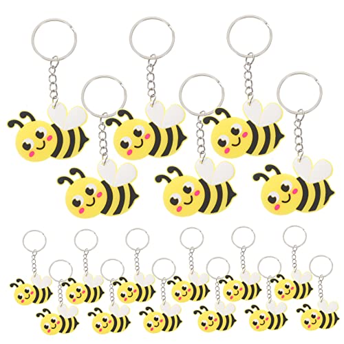Kichvoe 24 Stück Nette Cartoon Biene Schlüsselanhänger Kreative Anhänger für Taschen Geldbörsen und Autos Robuste Keychain für und Partys Kichvoe 24 Stück Nette Cartoon Biene Schlüsselanhänger Kreative Anhänger für Taschen Geldbörsen und Autos Robuste Keychain für und Partys von Kichvoe