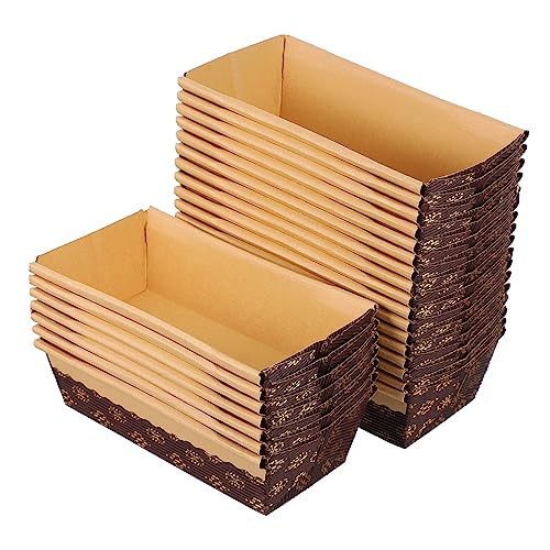 Kichvoe 25 Stück Backform Rechteckige für Kuchen Toast Snacks Antihaft Hitzebeständig für Bäckereien Restaurants Zuhause Kichvoe 25 Stück Backform Rechteckige für Kuchen Toast Snacks Antihaft Hitzebeständig für Bäckereien Restaurants Zuhause von Kichvoe