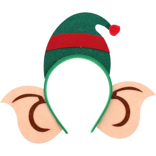 Kichvoe 2er Set Weihnachts-Elfen-Haarreif – Niedliches Xmas-Haarband mit Elfenmütze – Weihnachtsmann-Accessoire für Festliche Treffen und Fotobox Kichvoe 2er Set Weihnachts-Elfen-Haarreif – Niedliches Xmas-Haarband mit Elfenmütze – Weihnachtsmann-Accessoire für Festliche Treffen und Fotobox von Kichvoe