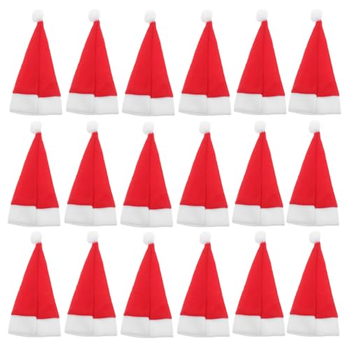 Kichvoe 30 Stück Mini-Utensilienhalter in Form einer Weihnachtsmannmütze – Festliche Lutscherhüte – Rustikale Bestecktasche – Kopfbedeckung für Weihnachtsfeiern – Weinflaschenhülle für den Kichvoe 30 Stück Mini-Utensilienhalter in Form einer Weihnachtsmannmütze – Festliche Lutscherhüte – Rustikale Bestecktasche – Kopfbedeckung für Weihnachtsfeiern – Weinflaschenhülle für den von Kichvoe