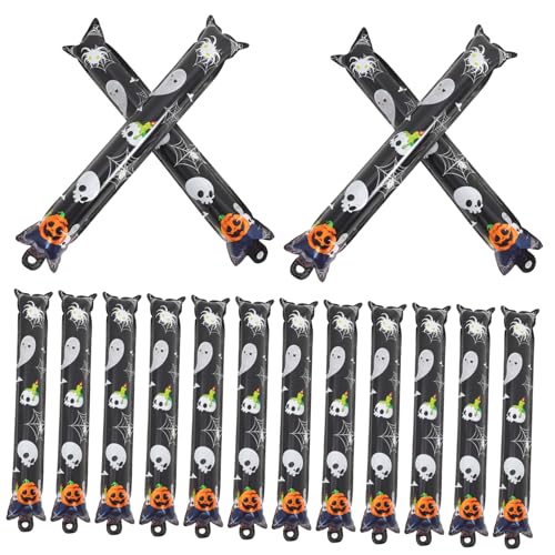 Kichvoe 50Stücke Halloween Aluminiumfolien Ballonstäbe Dekorative Luftballons für Partys Aufzuhängen für Gruselige und Partydekorationen von Kichvoe