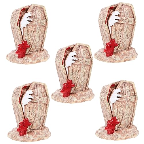 Kichvoe 5stücke Miniatur Halloween Dekoration Teiliges Mit Kreuz Und Für -landschaften Requisiten Für Halloween-feiern Und -projekte von Kichvoe