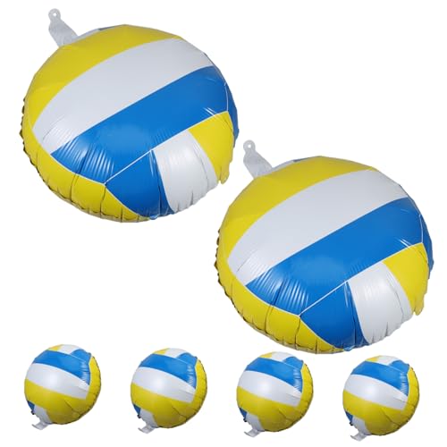 Kichvoe 6 Stück Aufblasbare Volleyball Dekorationen Sport Motto Partybedarf für Volleyball Geburtstagsfeiern Luftballons für Sportveranstaltungen Kichvoe 6 Stück Aufblasbare Volleyball Dekorationen Sport Motto Partybedarf für Volleyball Geburtstagsfeiern Luftballons für Sportveranstaltungen von Kichvoe