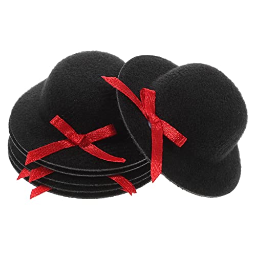 Kichvoe 6 Stück Teiliges Mini Schleifenfilzhüte Schwarz Leichte Miniatur Hüte für Diy Bastelprojekte Puppendekoration Party und Weinflaschendekor Stabile Verarbeitung Vielseitig Einsetzbar Kichvoe 6 Stück Teiliges Mini Schleifenfilzhüte Schwarz Leichte Miniatur Hüte für Diy Bastelprojekte Puppendekoration Party und Weinflaschendekor Stabile Verarbeitung Vielseitig Einsetzbar von Kichvoe