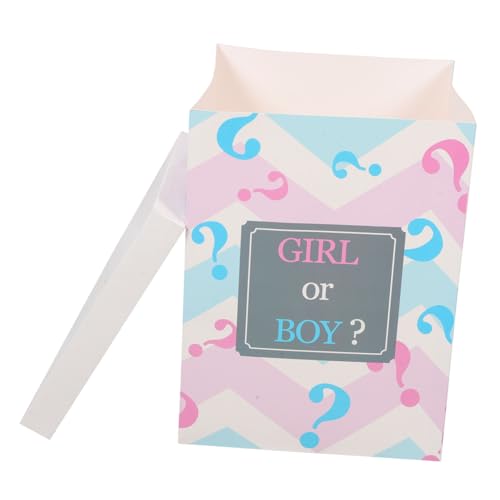 Kichvoe Ballon Papier Box Geschlecht Offenbaren für Jungen oder Shower Party Dekoration Faltbare für Gender Reveal Feierlichkeiten Kichvoe Ballon Papier Box Geschlecht Offenbaren für Jungen oder Shower Party Dekoration Faltbare für Gender Reveal Feierlichkeiten von Kichvoe