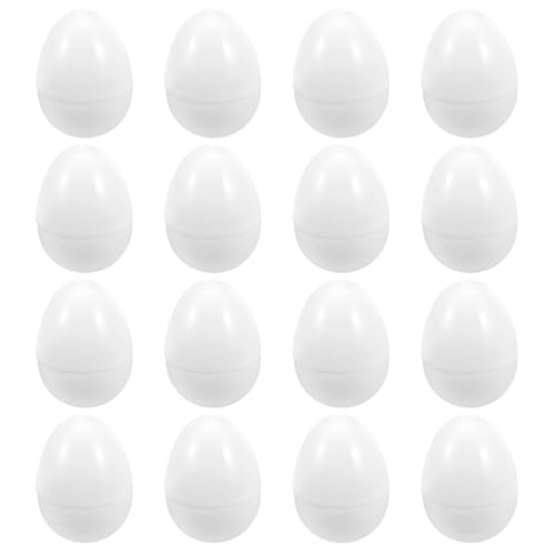 Kichvoe Befüllbare Ostereier 16 Stück Diy-Ostereier Aus Kunststoff Leere Leere Weiße Eier Mini-Süßigkeitsboxen Für Die Ostereiersuche Basteln Überraschung Ostergeschenk Gefälschtes von Kichvoe