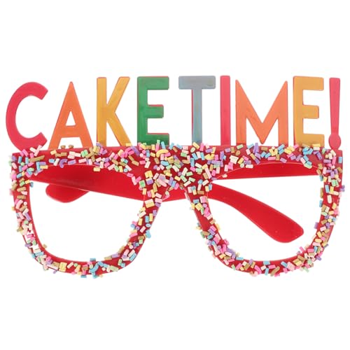 Kichvoe Geburtstagsbrille Cake Time-Brille Geburtstagsparty-Brille Happy Birthday Party-Brille Foto-Requisiten Dress Up Red Kichvoe Geburtstagsbrille Cake Time-Brille Geburtstagsparty-Brille Happy Birthday Party-Brille Foto-Requisiten Dress Up Red von Kichvoe