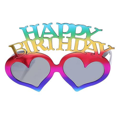Kichvoe Geburtstagsbrille Herzform Kreative Party Sonnenbrille Dekorative Happy Birthday Eyeglasses für Fotorequisiten Bunten Farben für Geburtstagsfeiern und Strandpartys Kichvoe Geburtstagsbrille Herzform Kreative Party Sonnenbrille Dekorative Happy Birthday Eyeglasses für Fotorequisiten Bunten Farben für Geburtstagsfeiern und Strandpartys von Kichvoe