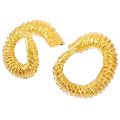 Kichvoe Goldene Schafshorn Stirnband Cosplay Haarreif Diy Gothic Haarband Halloween Party Kostüm Zubehör für Damen und Herren Kichvoe Goldene Schafshorn Stirnband Cosplay Haarreif Diy Gothic Haarband Halloween Party Kostüm Zubehör für Damen und Herren von Kichvoe