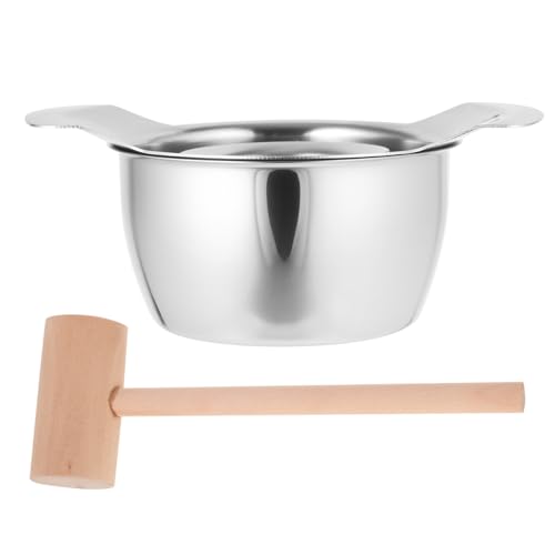Kichvoe Granatapfelschäler, Edelstahl, Granatapfel-Entschäumer, Schälwerkzeug mit Schüssel und Holzhammer, Granatapfel-Arils-Entfernungswerkzeug für Zuhause, Obstladen, Küchenhelfer Kichvoe Granatapfelschäler, Edelstahl, Granatapfel-Entschäumer, Schälwerkzeug mit Schüssel und Holzhammer, Granatapfel-Arils-Entfernungswerkzeug für Zuhause, Obstladen, Küchenhelfer von Kichvoe