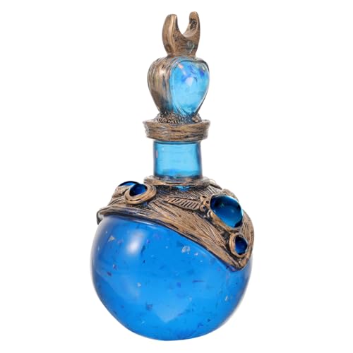 Kichvoe Magische Mondflasche Resin Dekoration Meerjungfrau Flasche Tisch Ornament Kreative Wohnraum Deko Geschenkidee für Regal Fenster Schreibtisch von Kichvoe