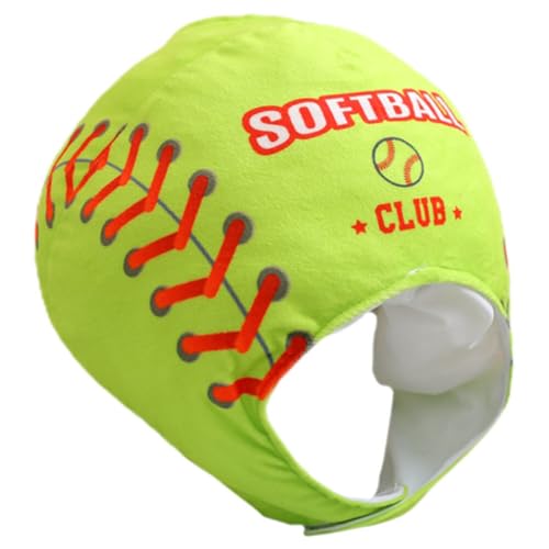 Kichvoe Plüsch-Softball-Kopfbedeckung Verteidigungs-Softball- Softball-Feldspieler-Masken Softball-Fänger-Helmanzug Für Softball Und Baseball von Kichvoe