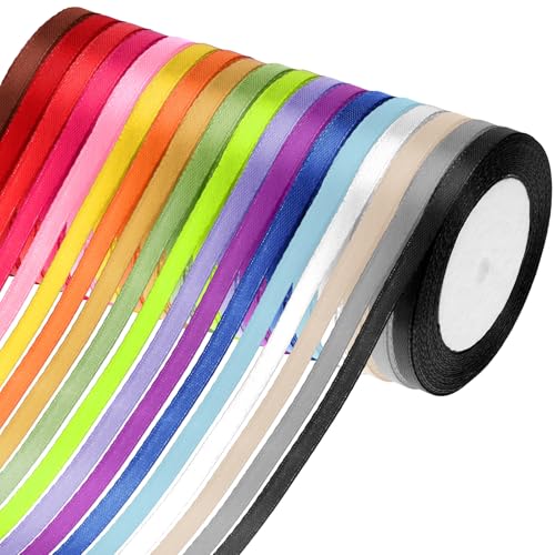 Kichvoe Regenbogenbänder 22 X 6 mm Dünne Geschenkbänder 18 Farben Solides Stoffband Doppelseitiges Zum Basteln Blumenstrauß Hochzeit Geburtstag Party Weihnachtsbaumschmuck Kichvoe Regenbogenbänder 22 X 6 mm Dünne Geschenkbänder 18 Farben Solides Stoffband Doppelseitiges Zum Basteln Blumenstrauß Hochzeit Geburtstag Party Weihnachtsbaumschmuck von Kichvoe