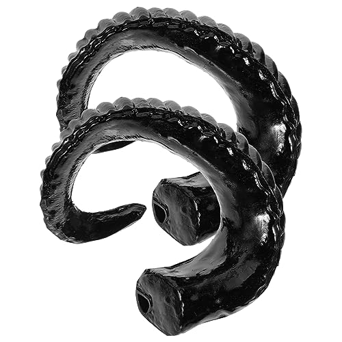 Kichvoe Schafhorn Haarreif Halloween Party Cosplay Zubehör Künstliche Schafhörner Diy Stirnband Tierhörner Kostümaccessoire für Verkleidung und Karneval von Kichvoe