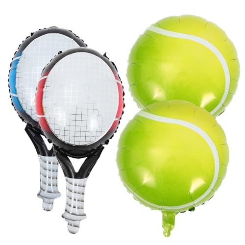 Kichvoe Tennis Party Deko Set Teiliges Set mit Tennisball Luftballons und Schläger Folienballons Blau und Rot Dekoration für Sportpartys und Geburtstagsfeiern Kichvoe Tennis Party Deko Set Teiliges Set mit Tennisball Luftballons und Schläger Folienballons Blau und Rot Dekoration für Sportpartys und Geburtstagsfeiern von Kichvoe