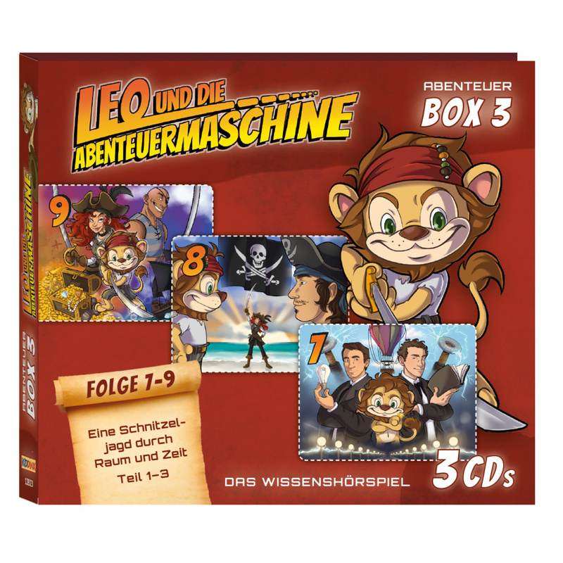 Leo & Die Abenteuermaschine 3Er Cd-Box.Box.3,3 Audio-Cd - Leo und die Abenteuermaschine (Hörbuch) von Kiddinx Media