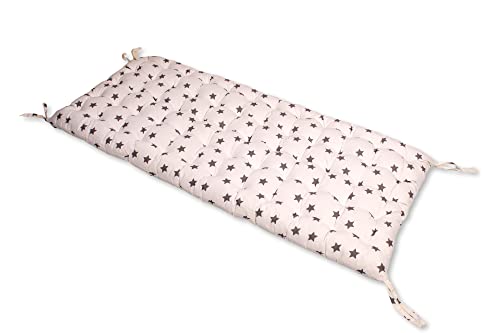 Kidodido Kissen für Kletterbogen |Sternmuster weiß Kissen für Montessori Kletterset | Kuschelkissen für Kletterbogen Kidodido Kissen für Kletterbogen |Sternmuster weiß Kissen für Montessori Kletterset | Kuschelkissen für Kletterbogen von Kidodido