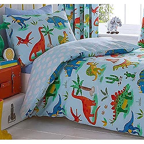 Kids Club Dinosaurier komplett gefüttert Bleistiftfalten Vorhänge, Polyester-, Mehrfarbig, 182 x 167 x 1 cm Kids Club Dinosaurier komplett gefüttert Bleistiftfalten Vorhänge, Polyester-, Mehrfarbig, 182 x 167 x 1 cm von Kids Club