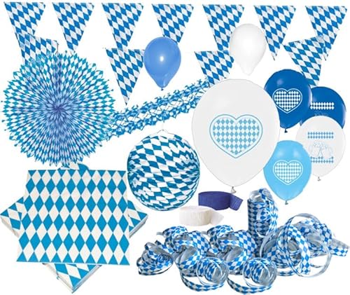 XXL Bavaria Party Deko Set Oktoberfest für bis zu 100 Personen XXL Bavaria Party Deko Set Oktoberfest für bis zu 100 Personen von Kids Party World
