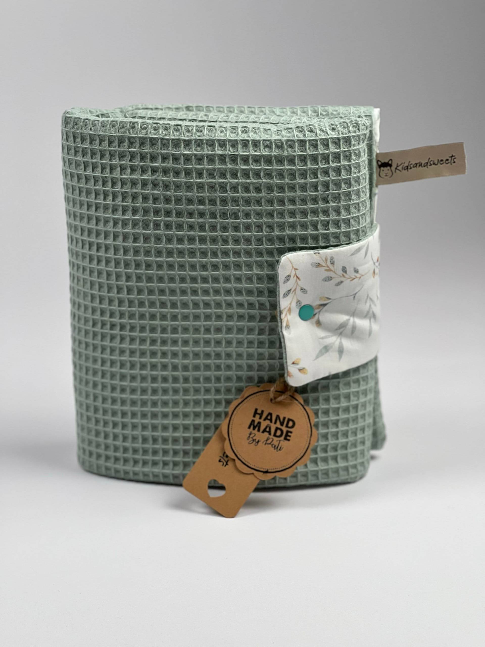 Wickelauflage Togo Waffelpique/Baumwolle Weidenkätzchen, 100% Baumwolle, Handmade Wickelauflage Togo Waffelpique/Baumwolle Weidenkätzchen, 100% Baumwolle, Handmade von KidsandSweets