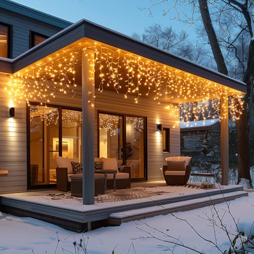 Lichterketten Vorhang 15M，600 LED Lichterkette Vorhang，Lichterkette Wand mit Stecker，Fernbedienung，Wasserdicht，8 Modi，Timer，Lichtervorhang für Aussen Innen Garten Fenster Hochzeit Weihnachtsdeko von Kidsbuddy