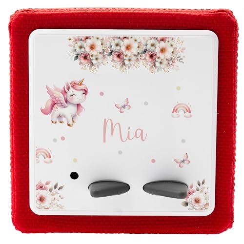 KIDSMOOD - Schutzfolie für Toniebox, personalisiert mit Namen, selbstklebend, passgenau & kratzfest, Sticker für Tonies Musikbox, Toniebox Aufkleber für Jungen & Mädchen, Zubehör für Toniebox von Kidsmood