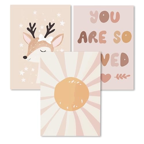 Kidsmood - Affirmationsposter für Kinderzimmer - Ermutigende bilder fürs Kinderzimmer Mädchen & Jungen – Babyzimmer Deko – Wandbilder Tiere für Kinderzimmer deko [Geborgenheit |21x30 cm ] von Kidsmood