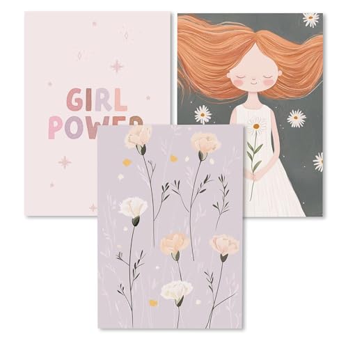 Kidsmood - Affirmationsposter für Kinderzimmer - Ermutigende bilder fürs Kinderzimmer Mädchen & Jungen – Babyzimmer Deko – Wandbilder Tiere für Kinderzimmer deko [Girl Power |21x30 cm ] von Kidsmood