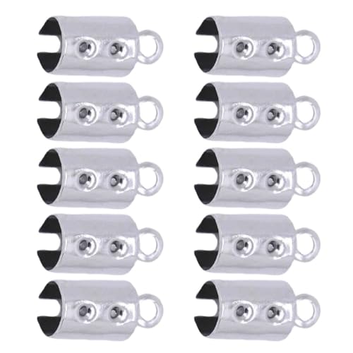 Edelstahl Seilklemme Schmuck Schmuck Werkzeug Lederkordel Crimp Perlen Enden Kappen Fastener Armband Armband Anschlüsse Edelstahlkabel Crimps von KieTeiiK