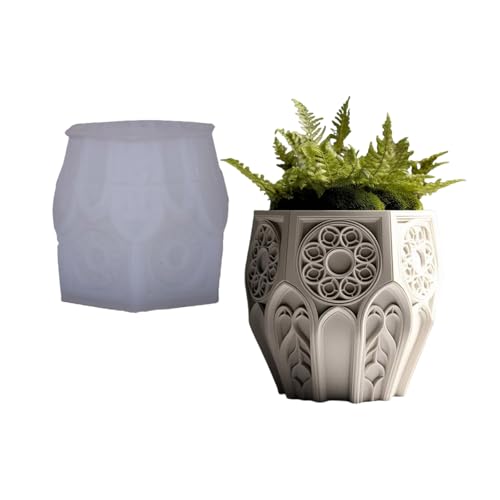 Harzkirchenfenster Pflanzer Form Flexible Silikon Für Stifthalter Beton Home Dekoration Geschenkzubehör Kirtskirche Fenster Pflanzer Schimmel von KieTeiiK