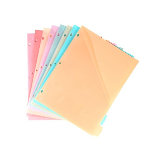 KieTeiiK 3 Loch Binder Einsätze Bunte Trenner Stabiler Kunststoff Für Notebook Journals Dokumentorganisation Punschplaner KieTeiiK 3 Loch Binder Einsätze Bunte Trenner Stabiler Kunststoff Für Notebook Journals Dokumentorganisation Punschplaner von KieTeiiK