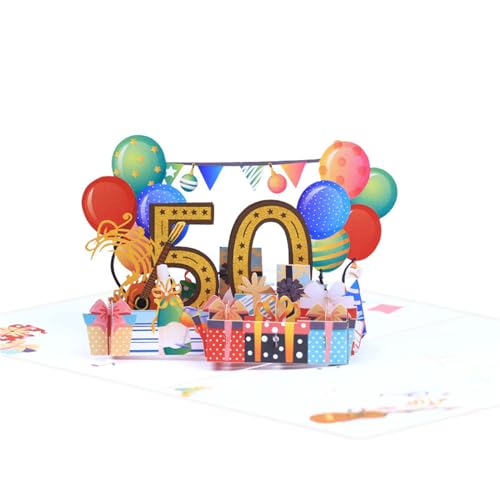 KieTeiiK 3D Glückwunschkarte „Happy Birthday Ages Number“ Mit Handschrift Und Segen Für Den Ausdruck Des Segens Geschenk „Age Ages Number“ Grußkarte von KieTeiiK