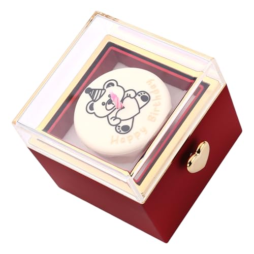 KieTeiiK Elegante Reversible Ringe Halterbox Rotierende Schmuckschatulle Für Geburtstage Und Jubiläumsfeier Eheringe Fall Kerzenhalter von KieTeiiK