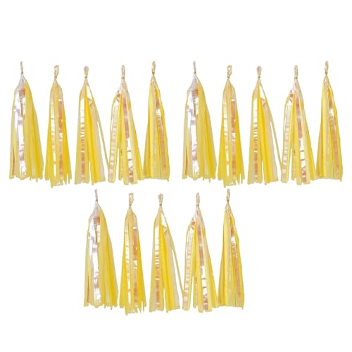KieTeiiK Festliche Tassels Ribbon Dekorationen 15pcs 3Pack Recycling Papierhandwerk Für Geburtstag Hochzeitsdusche Themenparty Papier Tassels Girlande von KieTeiiK