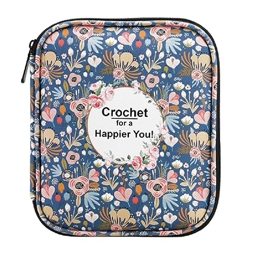 KieTeiiK Organizer Reißverschlusstasche Mit Netztasche Und Häkelhalterschlitzen Leeres Häkelnadeletui Tragbare Reise Häkel Aufbewahrungstasche Häkelnadel Etui Häkel Organizer Tasche Häkel Häkel von KieTeiiK