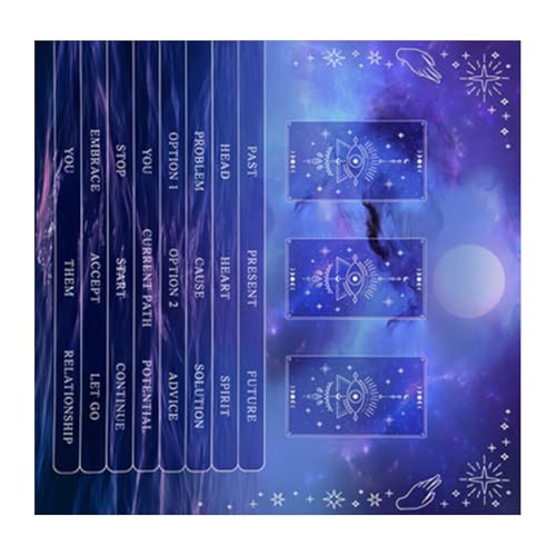 KieTeiiK Readingkarte Astrologys Tischdecke Tarots Tischdecke Tisch Stoff Quadratische Gött Teufel Hexen von KieTeiiK