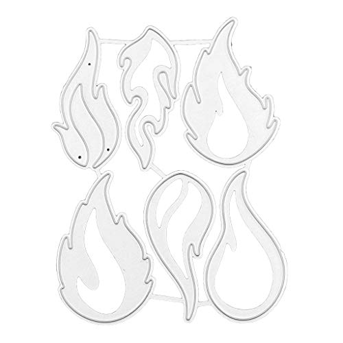 KieTeiiK Stanzschablonen,Flammenanzug aus Kohlenstoffstahl Stanzform Prägeschablone Schablone Form DIY Papier A von KieTeiiK