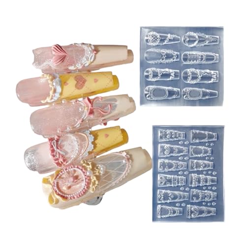 Nägel Kunstform Silikonvorlage Nägel Entwerfen Werkzeug Creme Spitzen Thema Silikon Handgemachte Formen Für Maniküre Kreation Silikonnageldekoration Form Form Nägel Kunstform Silikonvorlage Nägel Entwerfen Werkzeug Creme Spitzen Thema Silikon Handgemachte Formen Für Maniküre Kreation Silikonnageldekoration Form Form von KieTeiiK