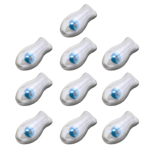 Packung Von 10 Keramikfischform Charme Bunt Lose Abstandshalterperlen Für Armband Telefonkette Machen Schmuckzubehör Retro Kleine Fisch Abstandshalterperlen von KieTeiiK
