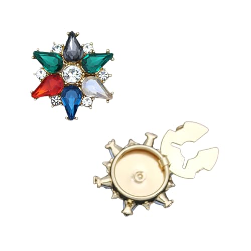 Sewable Strassstones Star Patches Mode Dekorative Knöpfe Legierungen Knöpfe Für Näh Und Handwerksprojekte Fabric Reparaturflecken Dunkelblau von KieTeiiK